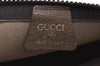 Authentic GUCCI GG Plus Clutch Hand Bag Purse GG PVC Leather Brown K5428