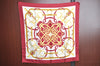 Authentic HERMES Carre 90 Scarf "Eperon d'or" Silk Bordeaux Red K5452