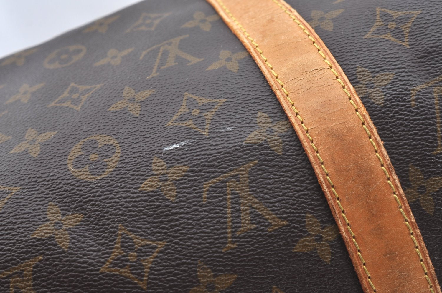 Authentic Louis Vuitton Monogram Sac Souple 45 Hand Boston Bag M41624 LV K5482