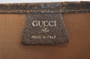 Auth GUCCI GG Plus Web Sherry Line Shoulder Tote Bag PVC Leather Brown K5496