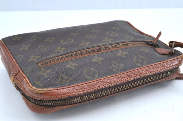 Authentic Louis Vuitton Monogram Pochette Sport Clutch Hand Bag Old Model K5503