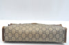 Authentic GUCCI Clutch Hand Bag Purse GG Plus PVC Leather Brown Junk K5510