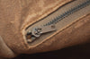Authentic GUCCI Clutch Hand Bag Purse GG Plus PVC Leather Brown Junk K5510