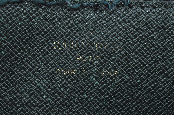 Auth Louis Vuitton Taiga Volga Document case Clutch Bag Green M30204 LV K5522