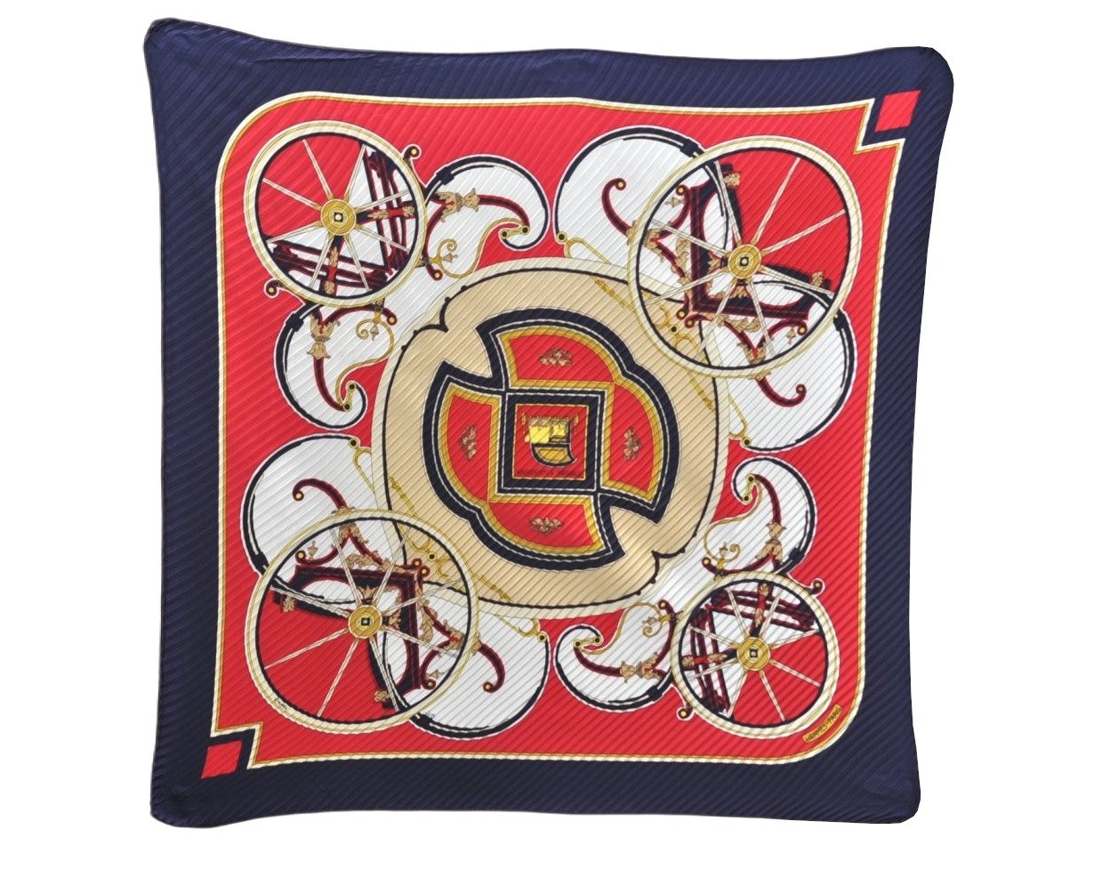 Authentic HERMES Pleats Scarf 