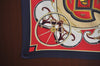 Authentic HERMES Pleats Scarf "WASHINGTON'S CARRIAGE" Silk Navy Box K5550