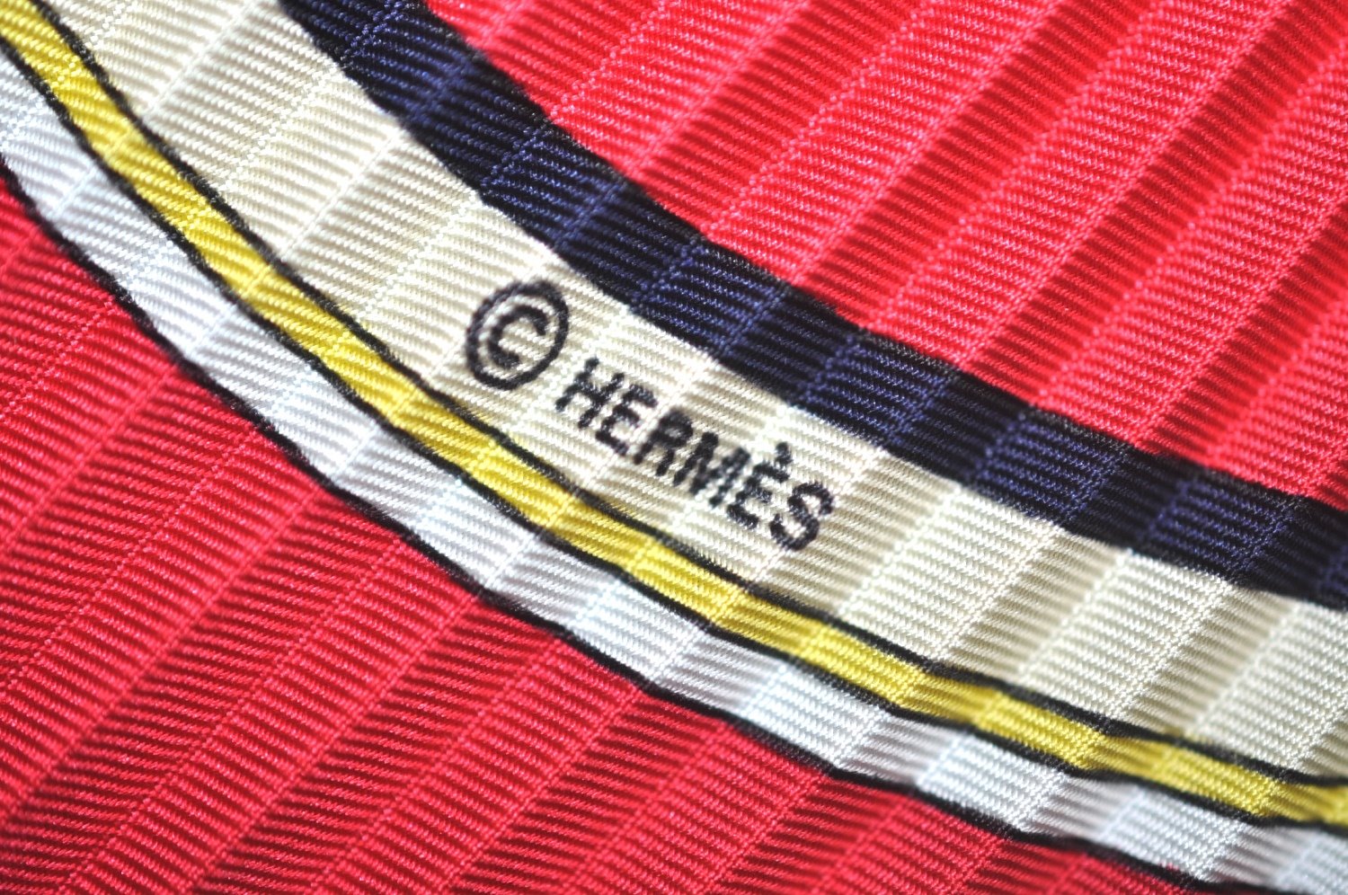 Authentic HERMES Pleats Scarf 