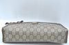 Authentic GUCCI GG Plus Clutch Hand Bag Purse PVC Leather Brown K5556