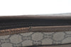 Authentic GUCCI GG Plus Clutch Hand Bag Purse PVC Leather Brown K5556