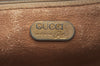 Authentic GUCCI GG Plus Clutch Hand Bag Purse PVC Leather Brown K5556