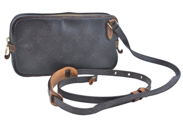 Auth Louis Vuitton Monogram Marly Bandouliere Shoulder Cross Bag LV Junk K5567