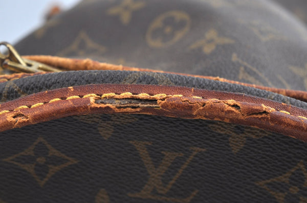 Auth Louis Vuitton Monogram Sac Chaussures 40 Boston Bag M41924 LV Junk K5568