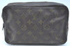 Auth Louis Vuitton Monogram Trousse Toilette 23 Clutch Bag Old Model Junk K5571