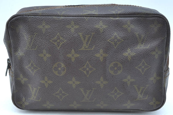 Auth Louis Vuitton Monogram Trousse Toilette 23 Clutch Bag Old Model Junk K5571