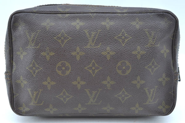 Auth Louis Vuitton Monogram Trousse Toilette 23 Clutch Bag Old Model Junk K5571