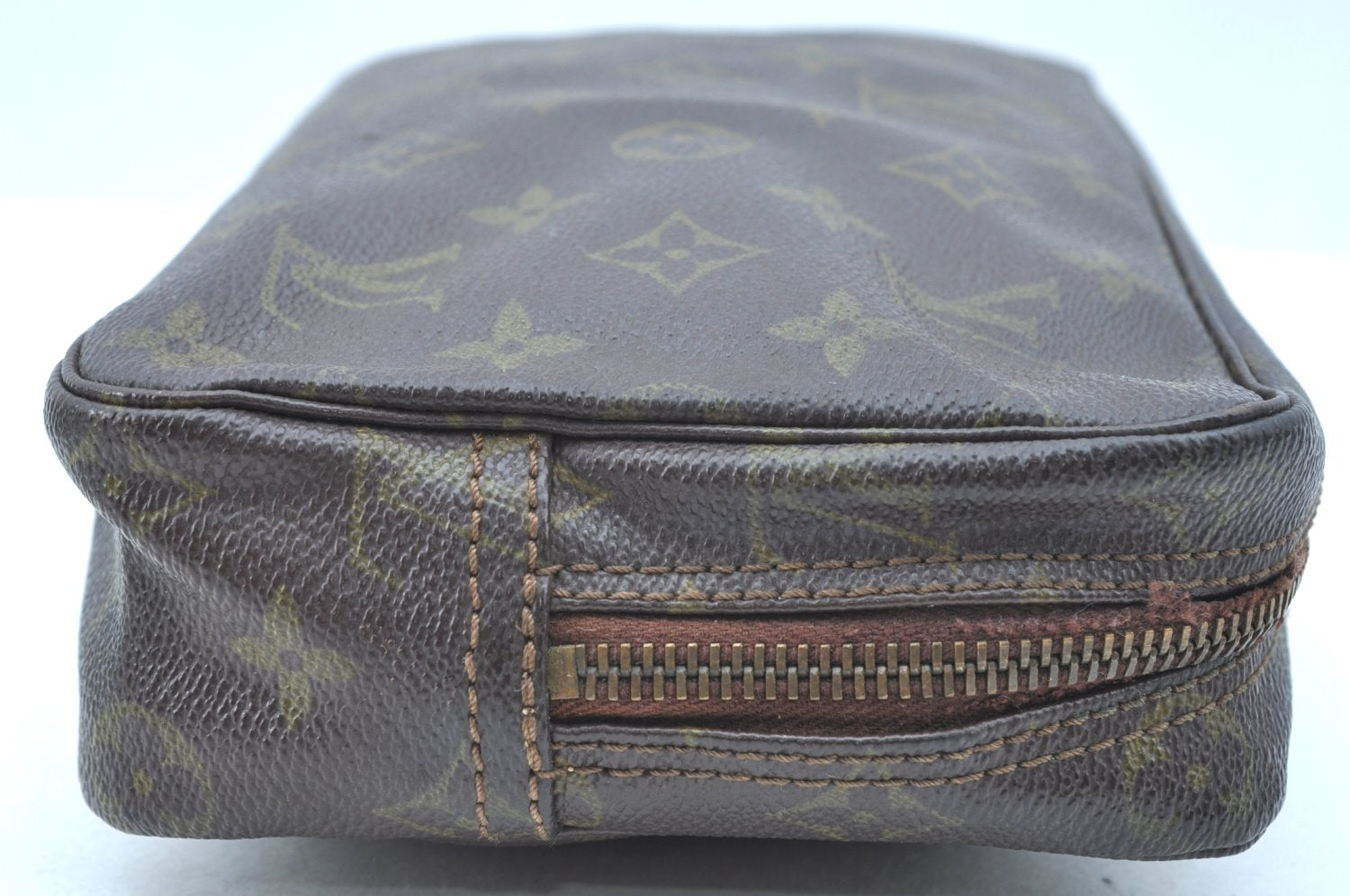 Auth Louis Vuitton Monogram Trousse Toilette 23 Clutch Bag Old Model Junk K5571