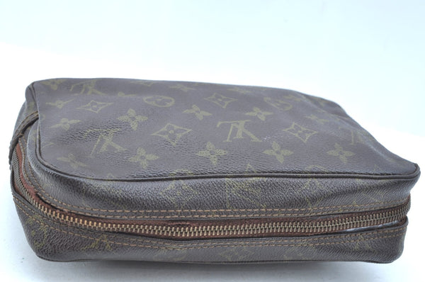 Auth Louis Vuitton Monogram Trousse Toilette 23 Clutch Bag Old Model Junk K5571