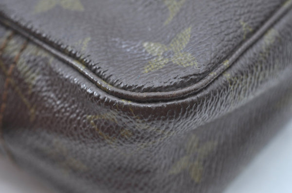 Auth Louis Vuitton Monogram Trousse Toilette 23 Clutch Bag Old Model Junk K5571