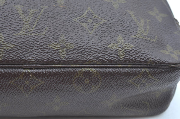 Auth Louis Vuitton Monogram Trousse Toilette 23 Clutch Bag Old Model Junk K5571
