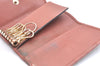 Authentic GUCCI Micro GG Guccissima Leather Key Case 268833 Pink K5583