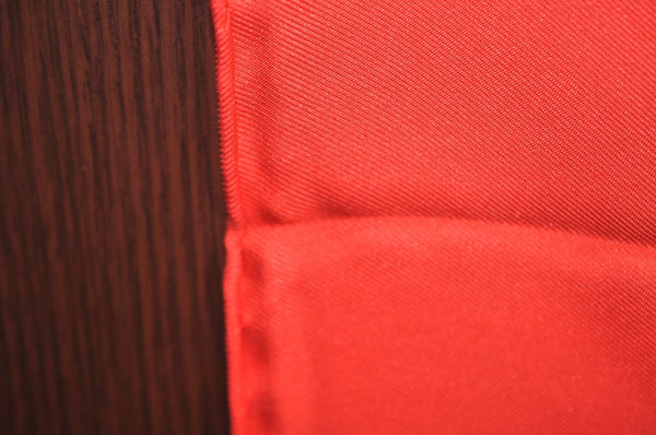 Authentic HERMES Carre 90 Scarf "TAHITI" Silk Red Gold Black K5596