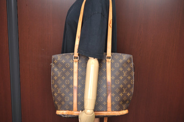 Authentic Louis Vuitton Monogram Babylone Shoulder Tote Bag M51102 LV Junk K5600