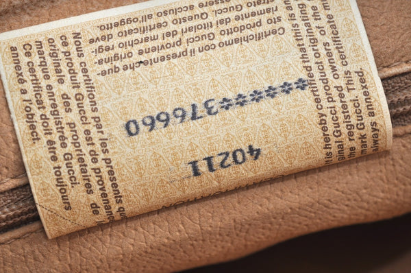 Authentic GUCCI Centennial Line Shoulder Cross Bag PVC Leather Brown Junk K5603