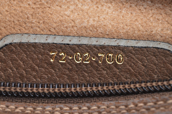 Authentic GUCCI Centennial Line Shoulder Cross Bag PVC Leather Brown Junk K5603