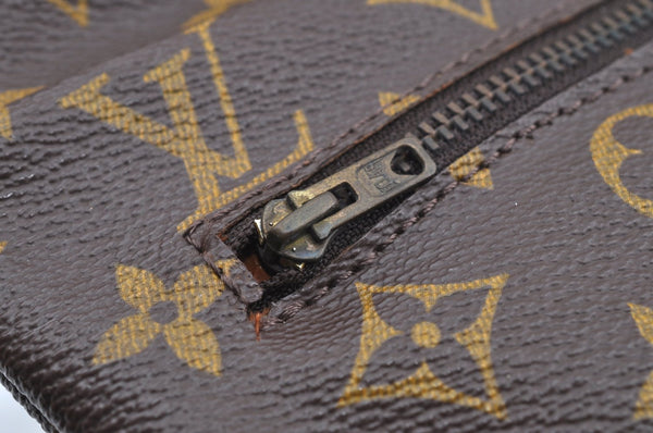 Auth Louis Vuitton Monogram Pochette Pliante Clutch Hand Bag Old Model LV K5604