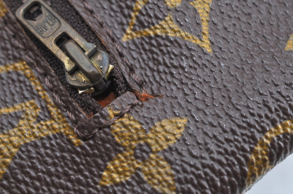 Auth Louis Vuitton Monogram Pochette Pliante Clutch Hand Bag Old Model LV K5604