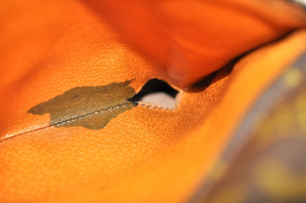 Auth Louis Vuitton Monogram Pochette Pliante Clutch Hand Bag Old Model LV K5604