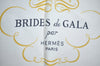Authentic HERMES Carre 90 Scarf "BRIDES de GALA par" Silk Navy Blue K5606