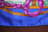 Authentic HERMES Carre 90 Scarf "GRAND MANEGE" Silk Blue K5607