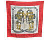 Authentic HERMES Carre 90 Scarf "BRIDES de GALA par" Silk Red K5608