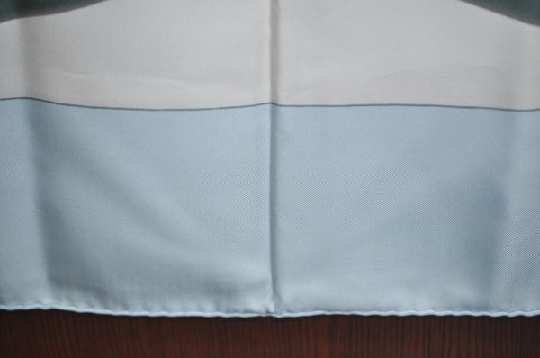 Authentic HERMES Carre 90 Scarf "BRIDES de GALA par" Silk Light Blue K5617