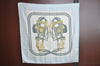 Authentic HERMES Carre 90 Scarf "BRIDES de GALA par" Silk Light Blue K5617