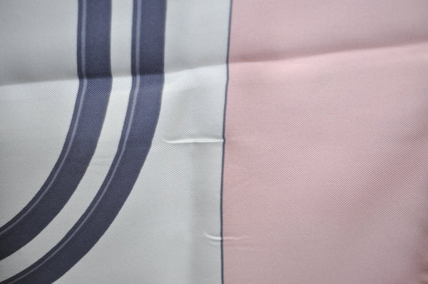 Authentic HERMES Carre 90 Scarf "BRIDES de GALA par" Silk Light Pink K5618