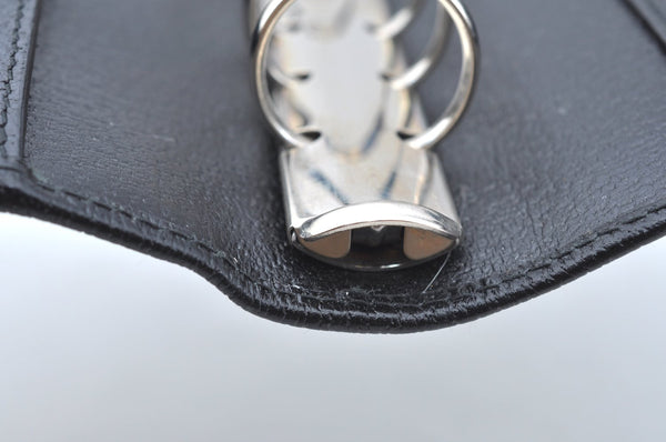 Authentic GUCCI Note Book Day Planner Cover 2003 Leather 115241 Black Box K5620