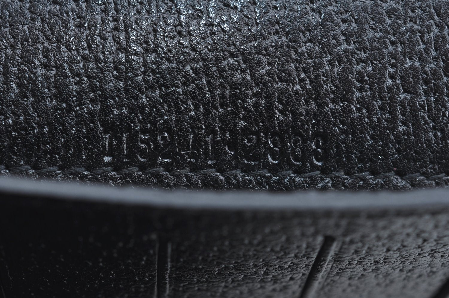 Authentic GUCCI Note Book Day Planner Cover 2003 Leather 115241 Black Box K5620