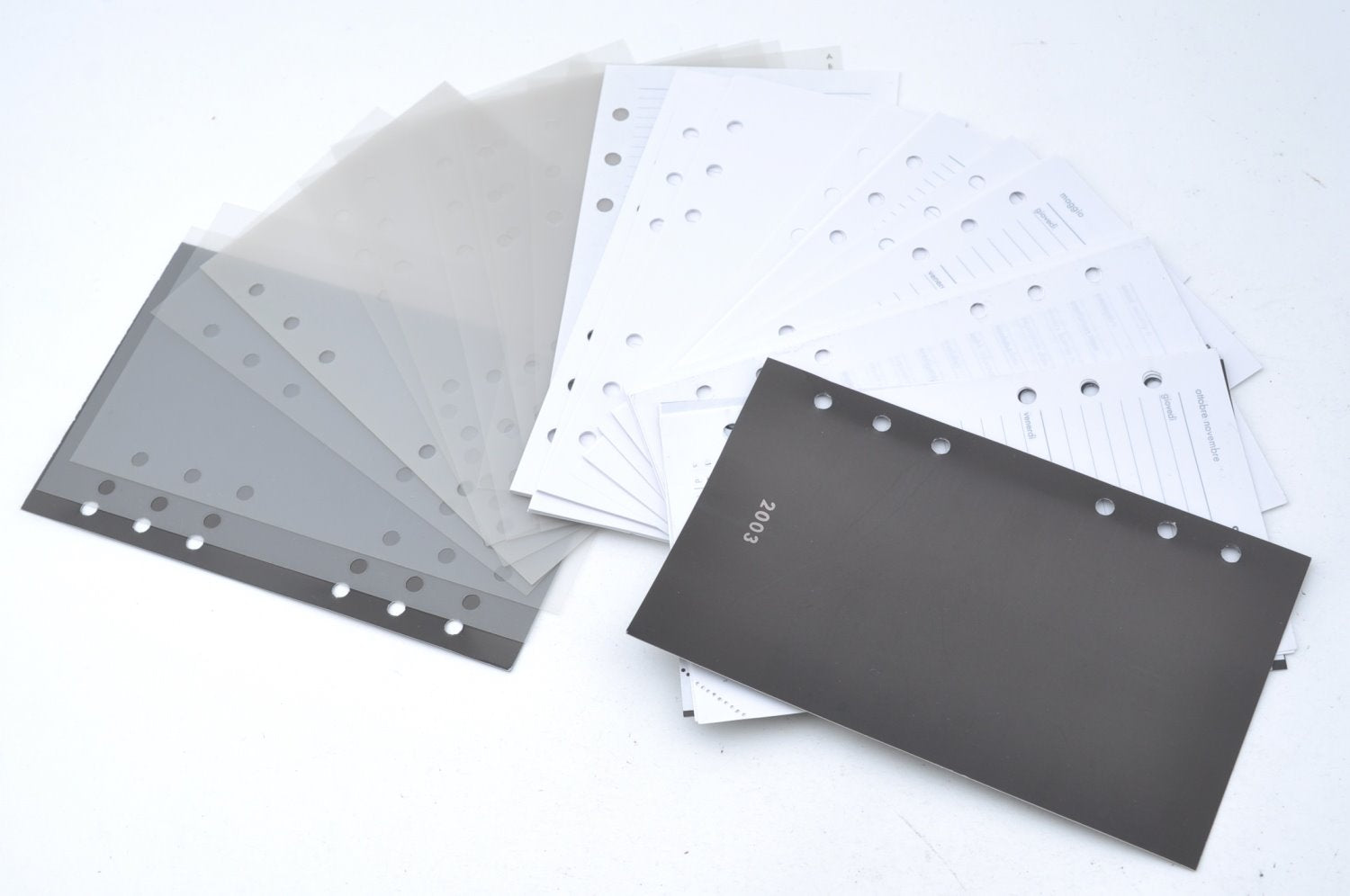 Authentic GUCCI Note Book Day Planner Cover 2003 Leather 115241 Black Box K5620