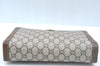 Authentic GUCCI GG Plus Clutch Hand Bag Purse PVC Leather Brown Junk K5622