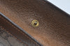 Authentic GUCCI GG Plus Clutch Hand Bag Purse PVC Leather Brown Junk K5622