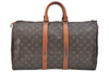 Authentic Louis Vuitton Monogram Keepall 45 Travel Boston Bag Old Model LV K5623
