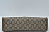 Authentic GUCCI GG Plus Vintage Clutch Hand Bag Purse PVC Leather Brown K5633