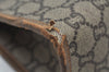 Authentic GUCCI GG Plus Vintage Clutch Hand Bag Purse PVC Leather Brown K5633
