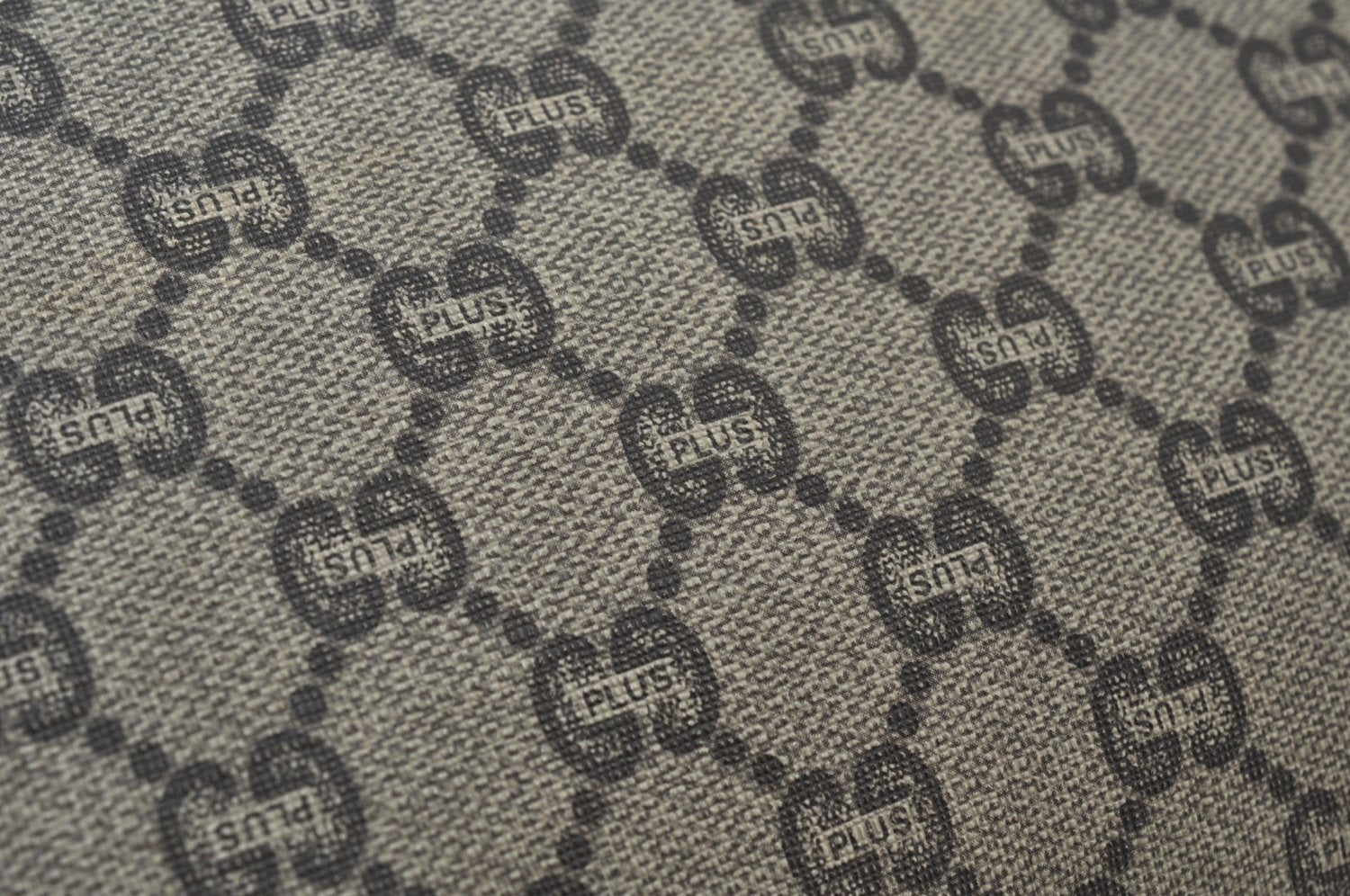 Authentic GUCCI GG Plus Vintage Clutch Hand Bag Purse PVC Leather Brown K5633