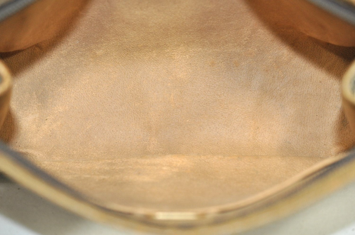 Authentic GUCCI GG Plus Vintage Clutch Hand Bag Purse PVC Leather Brown K5633