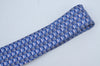 Authentic CHANEL Tie Necktie CC Logo CoCo Mark Pattern Silk Blue K5635