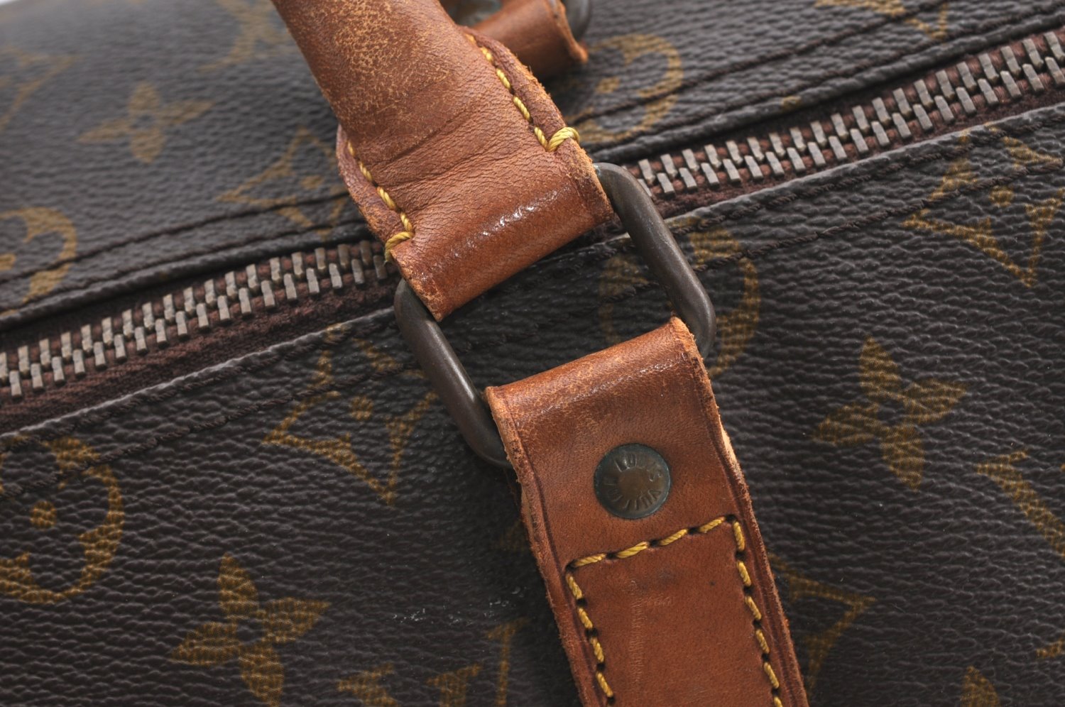 Authentic Louis Vuitton Monogram Keepall 50 Travel Boston Bag Old Model LV K5636