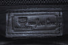 Authentic MCM Vintage Leather Shoulder Bag Purse Black K5643